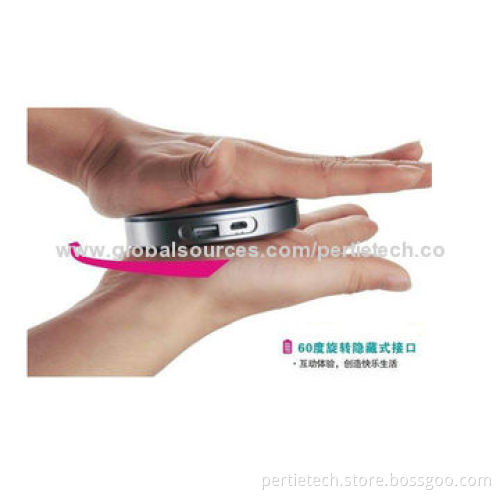 60 degree Rotating Portable Mobile Power Bank, with 4400mAh Universal Battery